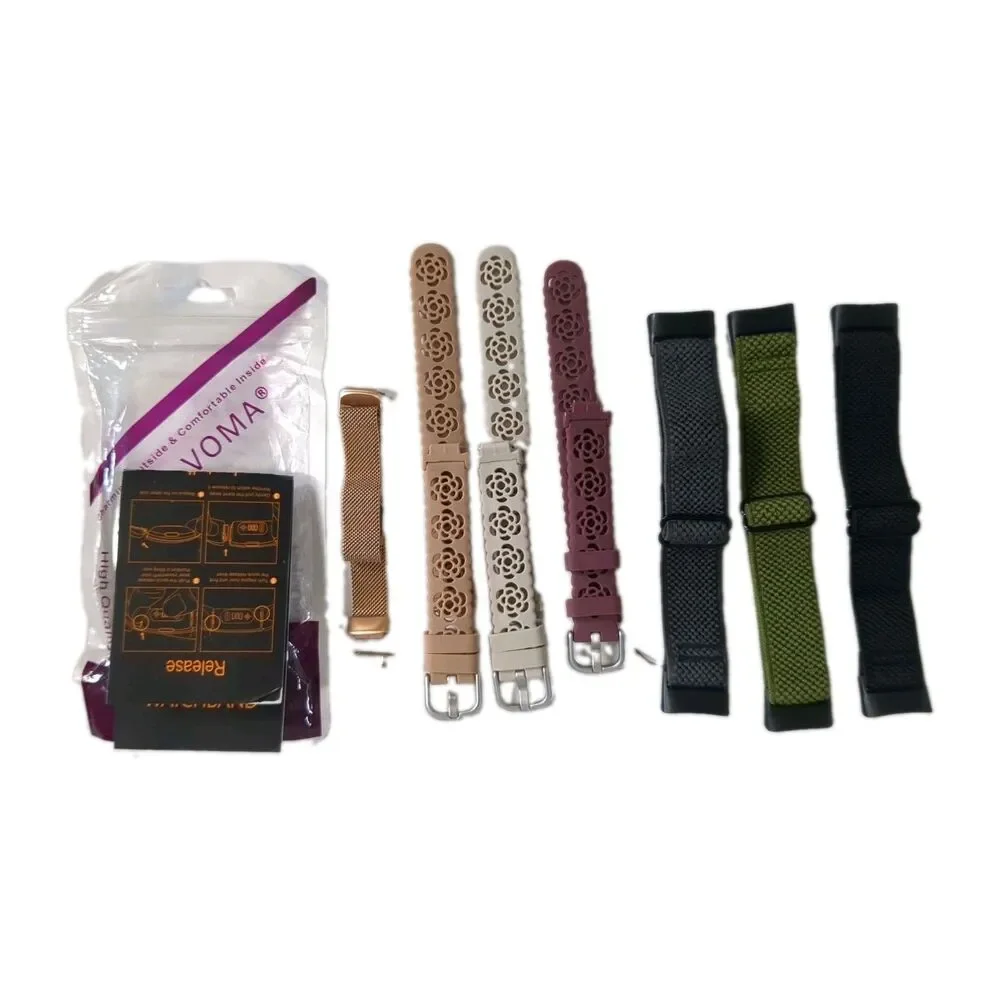 LOT (7) Fitbit Inspire / Inspire HR / Ace 2 Replacement Band Strap Bracelets